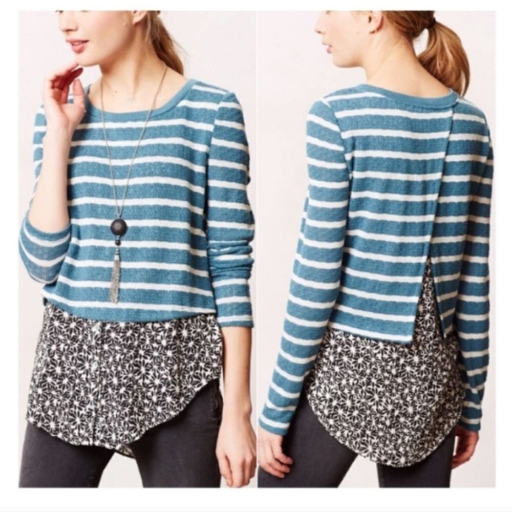 Anthropologie Layered Sweater